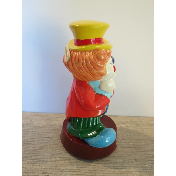 Vintage 1985 Del Monte Big Top Bonanza Clown Coin Bank Plastic Promo Advertising - Picture 5 of 11